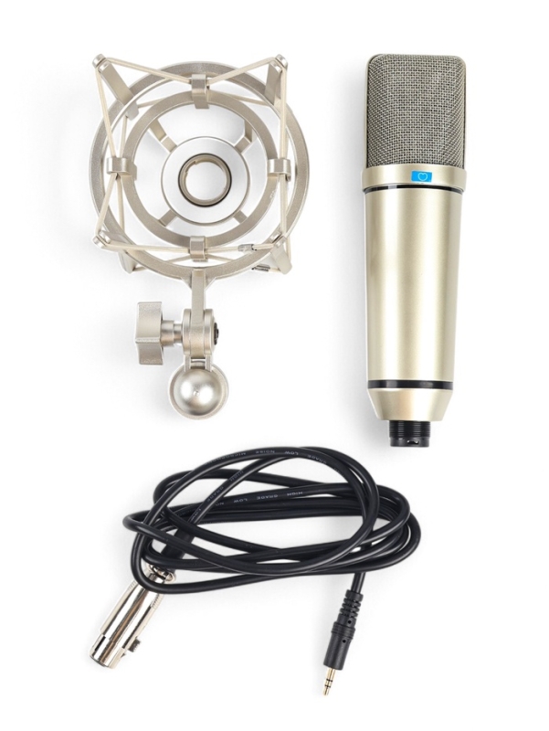 Микрофон конденсаторный Music Life U87: стойка + кабель в комплекте