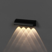 Светильник фасадный &laquo;Каскад&raquo;, FSD-092, 4 Вт, 3000К, 4 луча, IP65, 220 В, металл, черный