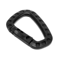 Карабин тактический D-образный ТУНДРА, 84&times;56&times;7 мм, черный