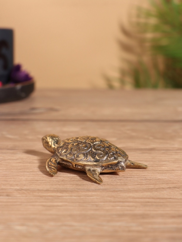 Сувенир бронза "Черепаха" 8х7х2 см