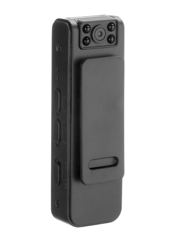 Видеокамера нагрудная CAM-16, 1920х1080, Full HD 1080p, 2 Мп, микрофон, чёрная