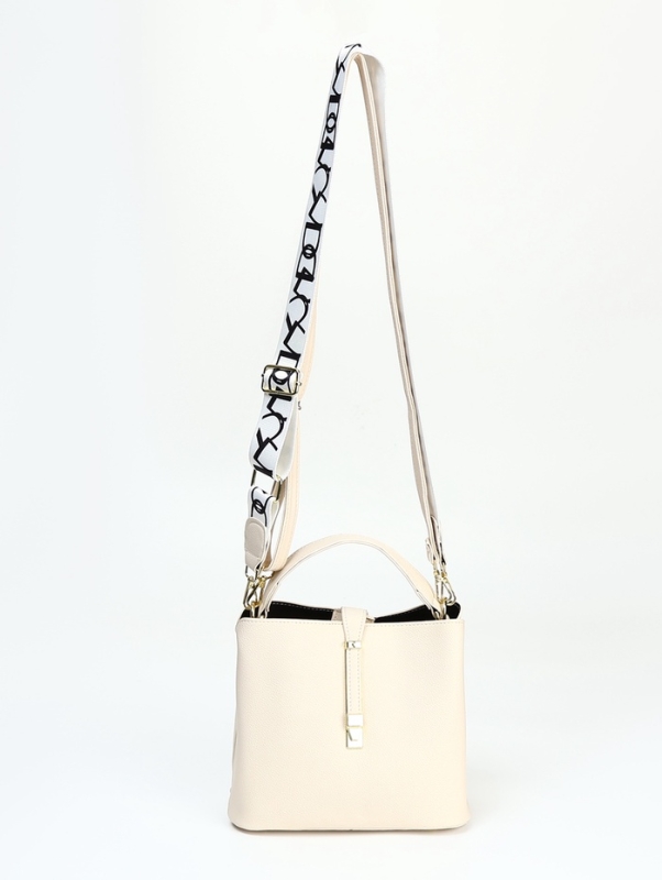 Сумка женская тоут на молнии, цвет молочный Сумка женская тоут на молнии, цвет молочный