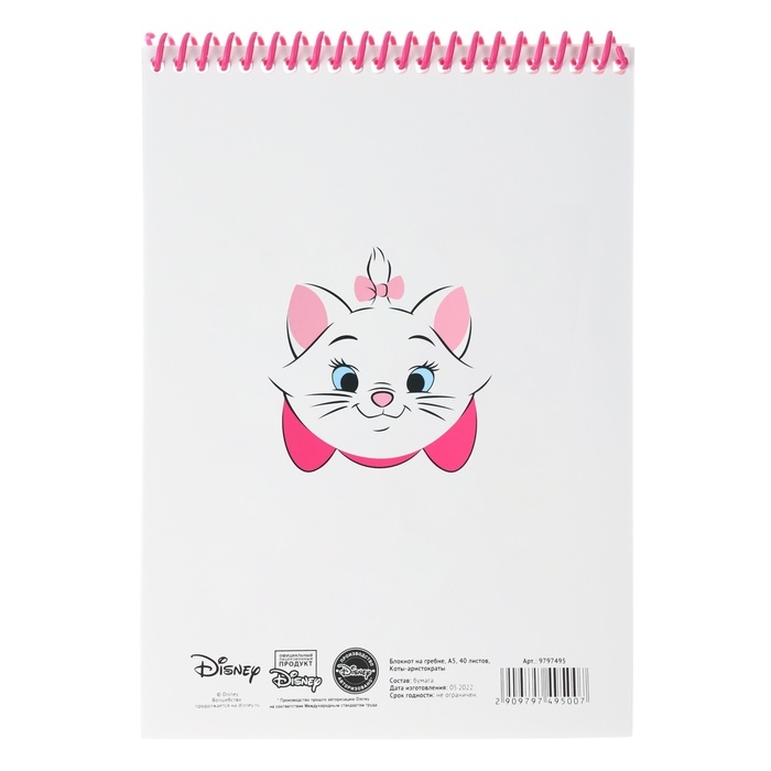 Подарочный набор: блокнот А5 и 2 ручки пиши-стирай, кошечка Мари