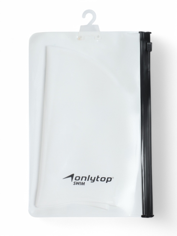 Шапочка для плавания силиконовая 56 гр, цвет белый