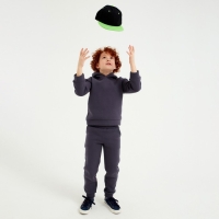 Бейсболка с прямым козырьком для мальчика MINAKU, размер 54, цвет чёрный/зеленый