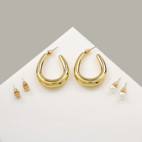 Серьги набор 3 пары &laquo;Нежность&raquo;, цвет белый в золоте