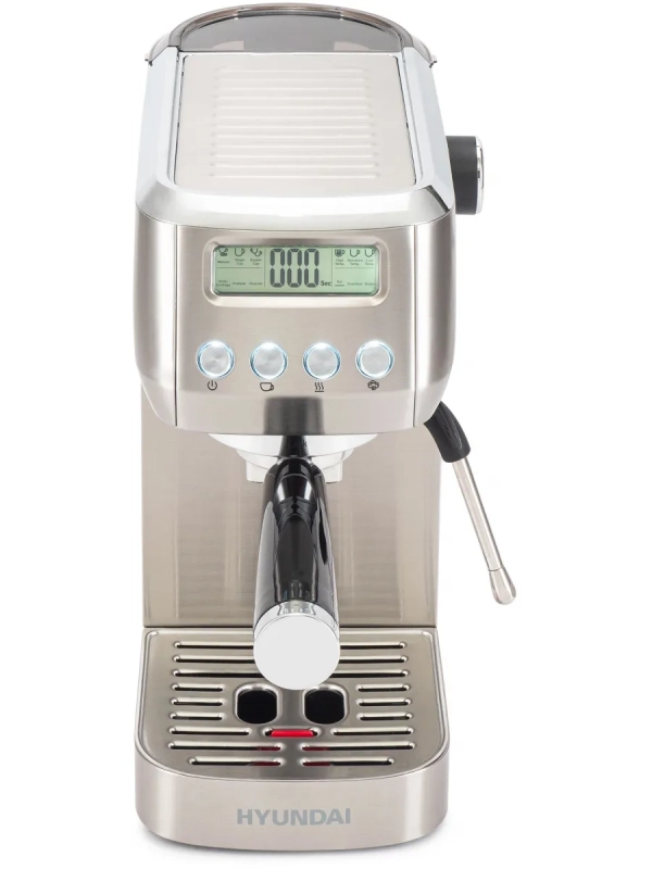 Кофеварка рожковая HEM-9990 серебристый