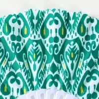 Веер пластик, текстиль "Шёлковый путь" МИКС 23 см