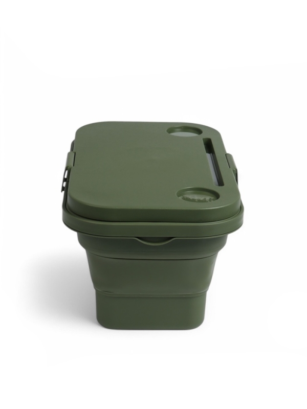 Корзина - столик Maclay 2 в 1, складная, 47 х 28,5 х 23,5 см, стол 45 х 28 х 16 см, зелёная