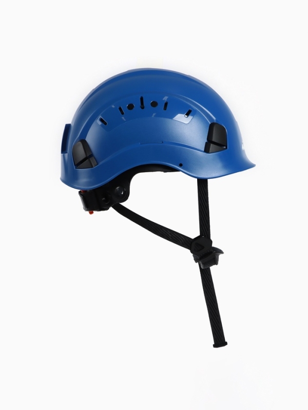 Каска защитная "Альпы" для альпинизма и скалолазания, регулировка размера 52-63 см, синяя