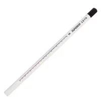 Карандаш угольный чёрный 8 В, корпус белый