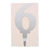 Топпер для торта &laquo;6&raquo;, акрил, МИКС