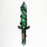 Деревянное оружие, детское сувенирное &laquo;Зелёный кристалл&raquo;, меч, 10,9 х 40 см
