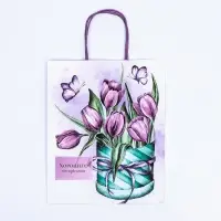 Пакет крафт &laquo;Хорошего настроения&raquo; 22&times;12&times;27 см