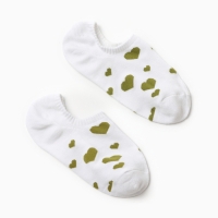 Носки женские MINAKU &laquo;Сердце&raquo;, цвет белый, размер 36-37 (23 см)