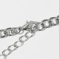 Колье &laquo;Лето&raquo; цветы, цветное в серебре, 44 см