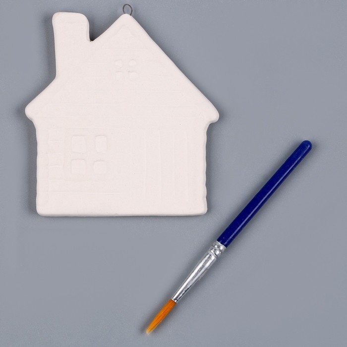 Новый год! Ёлочное украшение под раскраску «Избушка», с подвесом Новый год! Ёлочное украшение под раскраску «Избушка», с подвесом