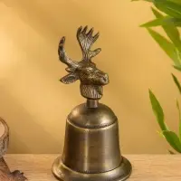 Колокольчик &laquo;Лось&raquo;, 9.7&times;9.7&times;17.5 см, алюминий
