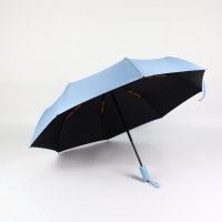 Зонт автоматический &laquo;Однотонный&raquo;, 3 сложения, 8 спиц, R = 46/56 см, D = 112 см, цвет МИКС