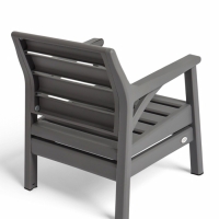 Набор садовой мебели "Евпатория" 4 предмета: 2 кресла, стол, диван 2-х местный, цвет серый