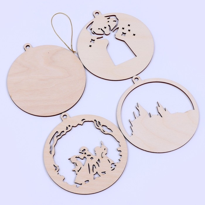 Заготовки для творчества. Деревянная ёлочная подвеска &laquo;Новый год! Волшебники&raquo;