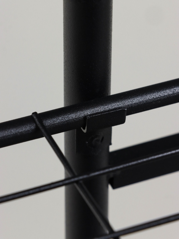 Подставка для цветов Greengo, 4 полки, 43 &times; 22 &times; 82 см, напольная, металл, чёрная