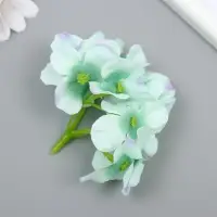 Цветы для декорирования "Гортензия" сиренево-голубые 10х10 см