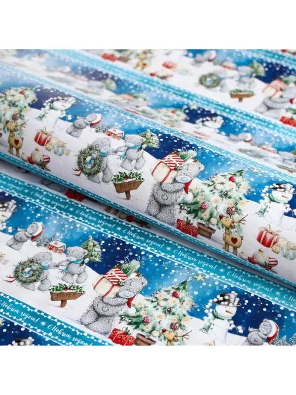 Бумага упаковочная глянцевая &laquo;С Новым Годом!&raquo;, Me To You, 70 х 100 см