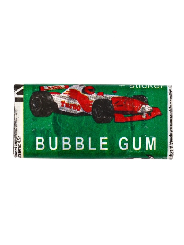 Жевательная резинка Turbosport racing, дыня, апельсин, яблоко, персик, 50*4,5 г