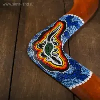 Сувенир &laquo;Бумеранг с точечной росписью&raquo;, 40&times;7&times;1 см, МИКС