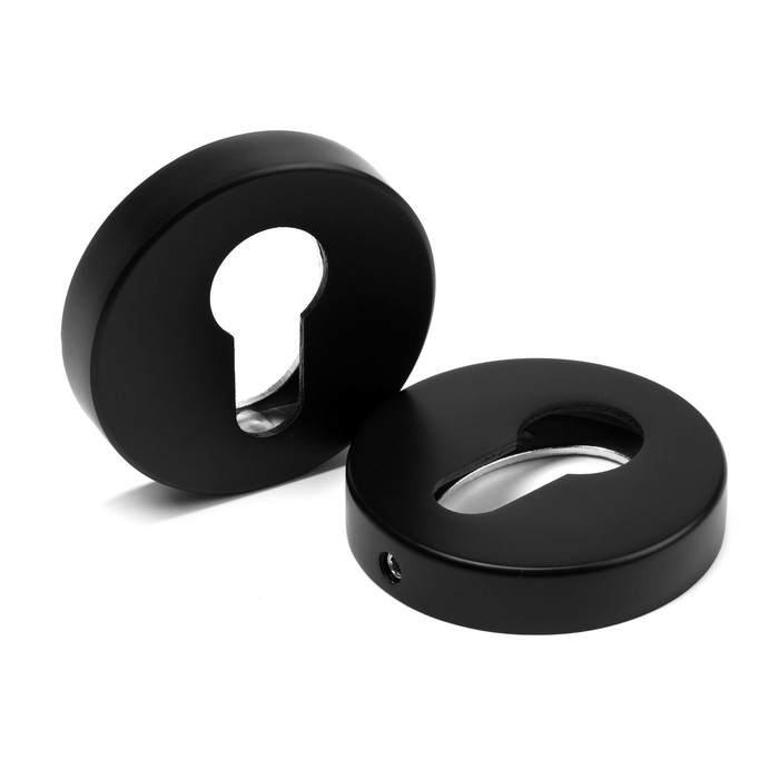 Накладка на цилиндровый механизм LOCKLAND, круглая, цвет черный, комплект Накладка на цилиндровый механизм LOCKLAND, круглая, цвет черный, комплект