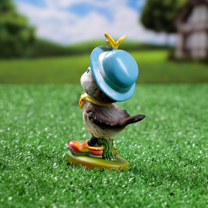 Садовая фигура Садовая фигура "Воробей с бабочкой" 3,5х6х9,5см