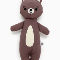 Игрушка для собак с пищалкой "Мишка" из текстиля, 12*25 см