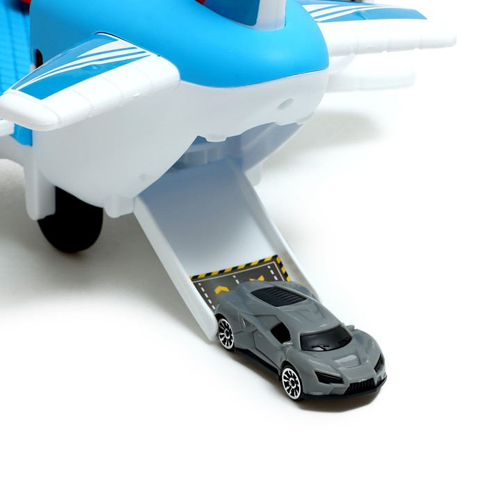 Самолёт - парковка &laquo;Авиабаза&raquo;, с 4 машинками и вертолётом