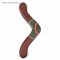 Сувенир &laquo;Бумеранг с точечной росписью&raquo;, 40&times;7&times;1 см, МИКС