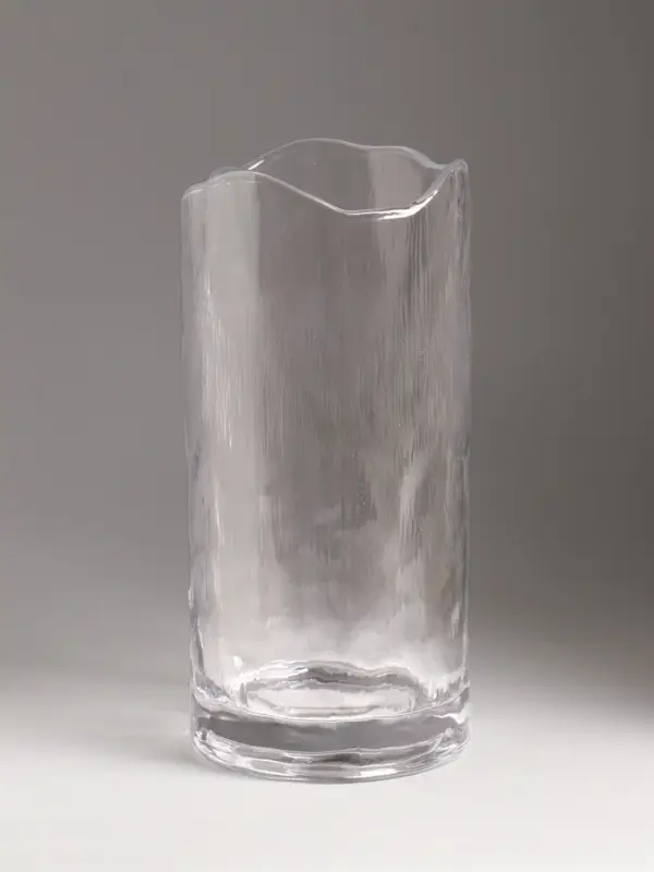 Ваза стекло настольная "Вега" 25х12 см, прозрачный