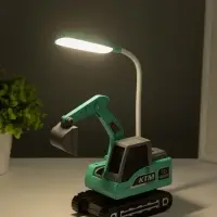 Ночник "Экскаватор" 8хLED 3Вт 5V USB АКБ 2 режима, точилка 7х11х31 см