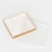 Коробка для печенья, крафт, 15&times;15&times;3 см