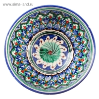 Коса Риштанская Керамика "Цветы" 15 см, малая, синяя