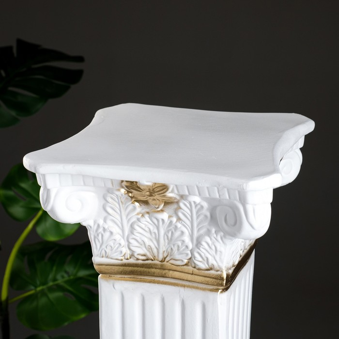 Колонна Колонна "Античная", бело-золотой 65х27 см