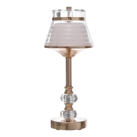 Настольная лампа сенсорная "Кадди" LED 3Вт 3000-6000К USB АКБ диммер золото 14х14х36 см