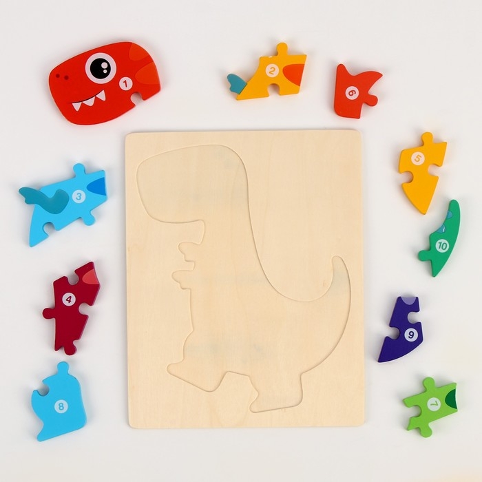 Рамка-вкладыш &laquo;Дракоша&raquo;, 10 элементов, 22 &times; 18 &times; 0,9 см