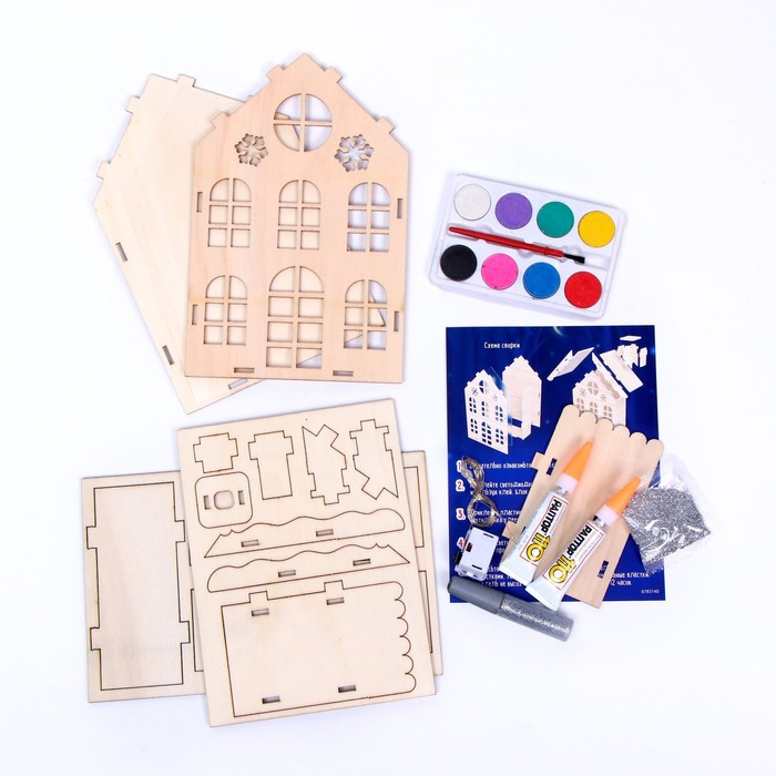 Набор для творчества &laquo;Новогодний ночник из дерева&raquo;