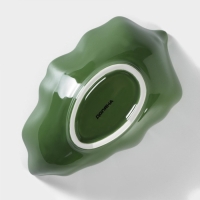 Салатник Доляна &laquo;Лист&raquo;, 18&times;11 см, цвет зелёный