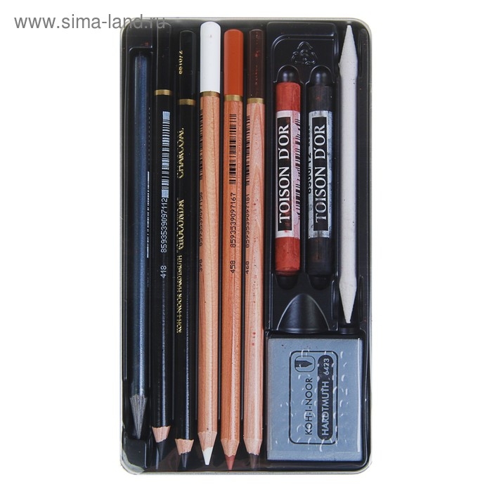 Художественный набор Koh-I-Noor 8890, GIOCONDA, 10 предметов в металлическом пенале