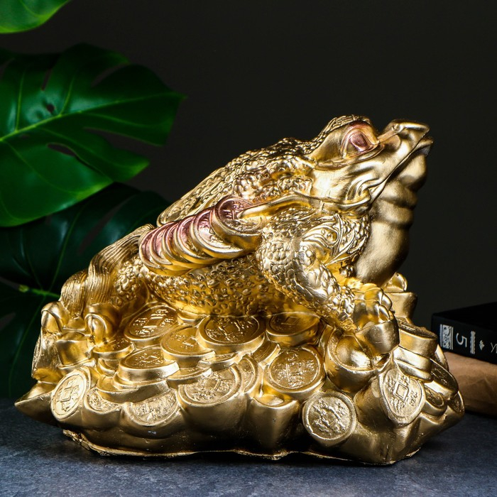 Копилка Копилка "Жаба на деньгах" большая 25х34х20см