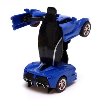 Робот инерционный «Спорткар», трансформируется при столкновении, цвета МИКС Робот инерционный «Спорткар», трансформируется при столкновении, цвета МИКС