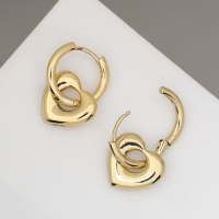 Серьги металл &laquo;Сердца&raquo; ритм, цвет золото