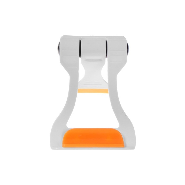 Подставка для телефона LuazON, складная, усиленная, регулируемая высота, бело/оранжевая