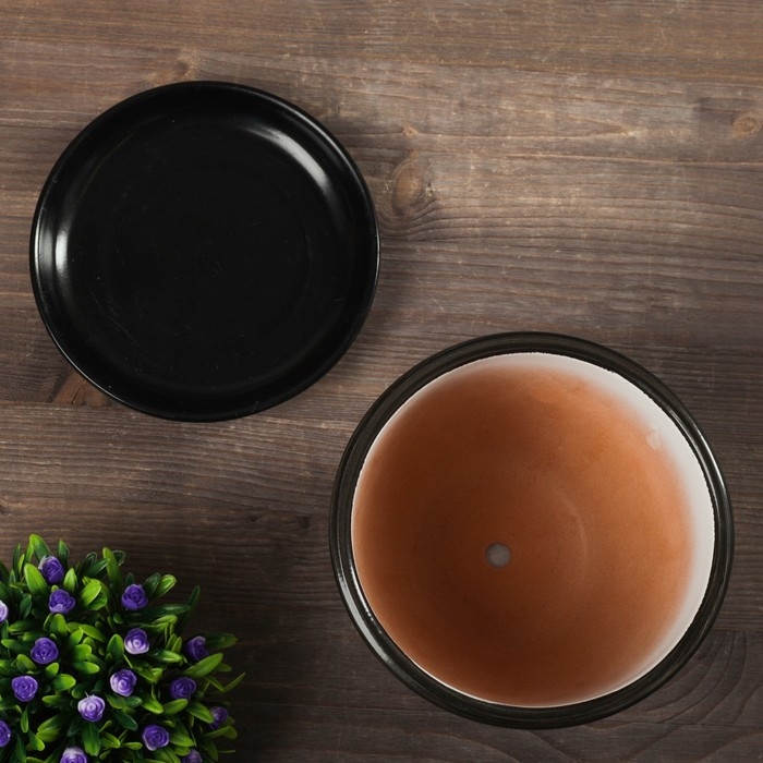 Горшок для цветов &laquo;Фиалка&raquo;, 1 л, d=15 см, h=13 см, керамический, с поддоном